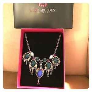 Bright Jeweled Statement Necklace